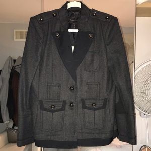 BCBGMAXAZRIA Wool Military Jacket NWT